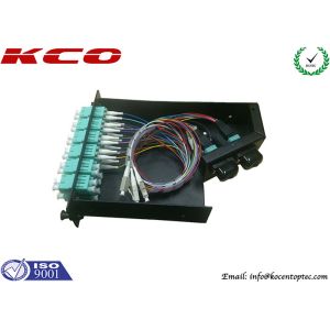 FTTH MPO MTP Patch Cord , MPO MTP Cassette with OM3 LC Duplex Adapter