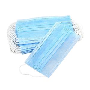 Non Woven Fabric Medical Face Mask , Anti Germs Earloop Procedure Masks