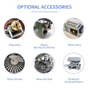 JPT Raycus Fiber Laser Marking Machine 3D Laser Engraving 20W 30W 50W For