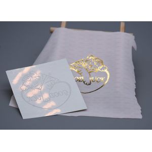 One Colour Custom Iron On Stickers , Garments Heat Transfer Labels