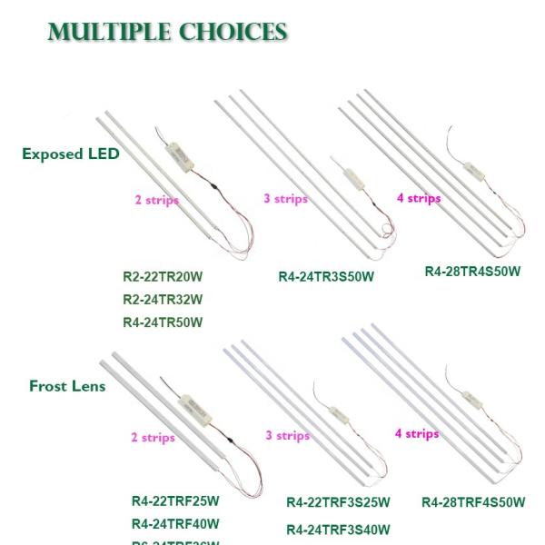 50000 Working Time LED Magnetic Linear retrofit Kit Troffer Lights 34W For Commercial Office