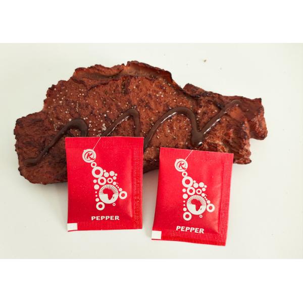 Customized Packaging Individual Black Pepper Condiment Packets