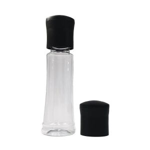 disposable Black Lids 220mm 70g 310ml Plastic PET Jar