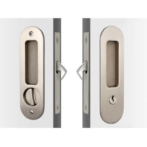 Adjustable House Door Locks Sliding Gate Lock Zinc Alloy Round Face Pulls
