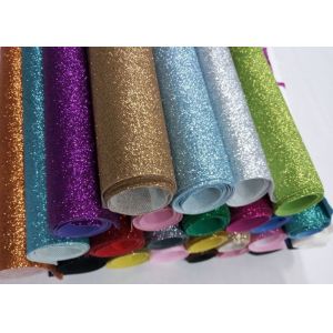 Cheap 80gsm Non Woven Backing Glitter Material Multi Color 0.6mm Thickness for sale