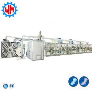 Full Servo CE Certificate Sanitary Napkin Making Machine Engineers Oversea