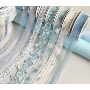 China 3cm/2m Ribbon Satin Fresh Flower Bouquet Bow Tie Decorative Strap Floral Arrangement Handmade DIY Packaging Materials Washable on sale