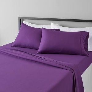 Lightweight Super Soft Microfiber Bedsheets Set with 14-Inch Deep Pockets, Solid