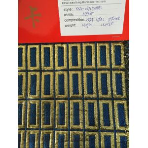 Cheap Jacquard woven fabric with metallic for sale