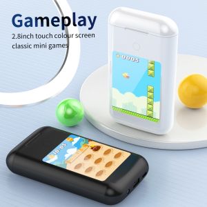 Black Wireless Bluetooth Earphones 128M Bracelet Memory with Full Screen Touch