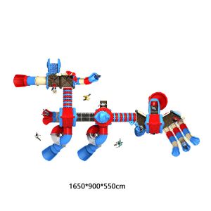 Surface Mounting Type Kids Playground Slide Zone Kindergarten Anti Static