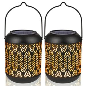 China Peacock Feather 600mAh 0.06W LED Solar Hanging Lights on sale