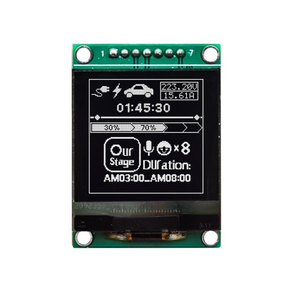 Quality 1.5" Inch 128x128 COG SH1107 OLED Display Module With Equipment Control / PCB / Frame wholesale