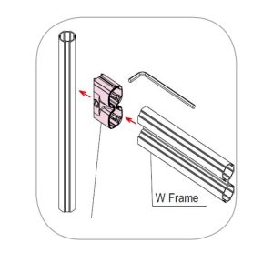 Multi Double aluminum lean pipe Connector Outer Type