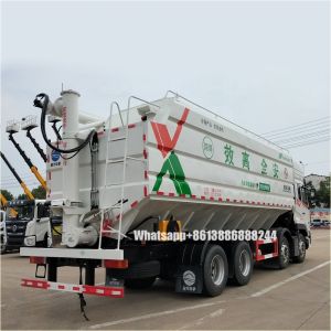 DONGFENG 8*4 Double Row 46000 Liters Farm Animal Feed Transport Lorry bulk Feed