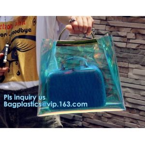 customized clear pvc tote bag handbag, Trendy Lady Handbags with Zipper Handle