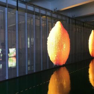 Ultra Low Decay Transparent Glass LED Screen Low Power Consumption