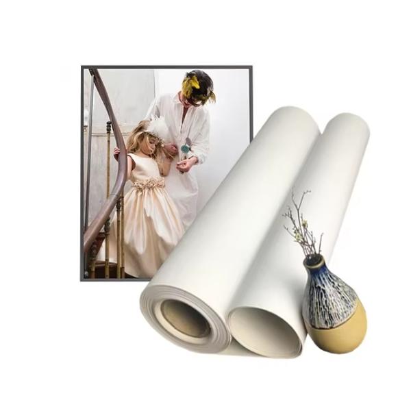 Quality Eco-solvent Inkjet Printing 280gsm Matte Polyester Canvas Roll for Digital Printing wholesale