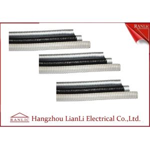 China Grey / Black Galvanized Steel Flexible Electrical Conduit with PVC Coated on sale