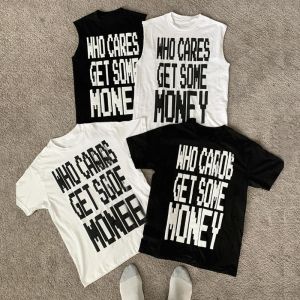 Custom Logo Tees High Quality Vests Puff Print Oversized Heavyweight Graphic