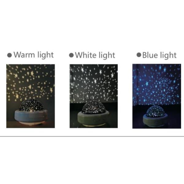 BPA Free Washable Silicone LED Sleep Light Projector AAA Battery Powered For