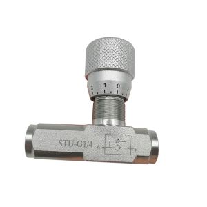 China STU-G1/4 STU-G3/8 Air Flow Control Valves Unidirectional Throttle STU Type Check Valve on sale China STU-G1/4 STU-G3/8 Air Flow Control Valves Unidirectional Throttle STU Type Check Valve on sale