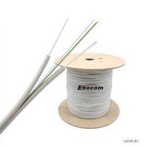 Indoor GJFXH FTTH drop cable Singlemode 4 core g657A Friber Optical FTTH lszh