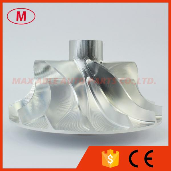 S2B 314767 7+7 blades 52.07/76.18mm point milling milling/aluminum 2618/billet compressor wheel for SA6D108 Komatsu