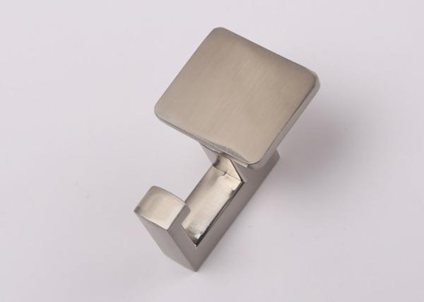 Quality Square Shape Clothes Hanger Hooks Decorative Wall Coat Hooks Brushed Nickel Color wholesale