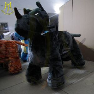 Cheap Hansel kiddie ride small train rohs standard luck cow electric motorized scooter with coin operated animal scooter ride for sale