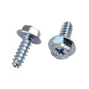 Cheap Zinc Plated Hex Phillips Head With Washer Flang Tapping Screws for sale