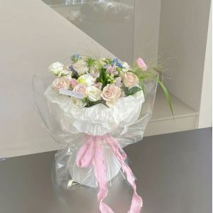 Transparent waterproof thickened flower wrapping paper, flower art materials,