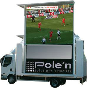 China P8 P10 Truck Mobile LED Display / LED Video Truck High Refresh Rate on sale