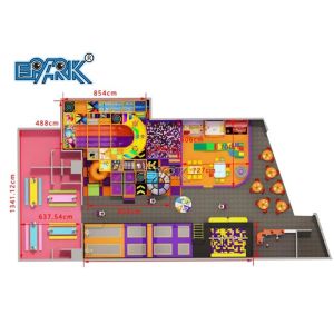 Kids Trampoline Center Soft Play Indoor Playground With Tube Slide Ocean Ball