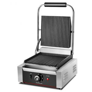 Cheap 22x22 Electric Panini Grill Stainless Steel Single Contact Sandwich Press Commercial Grill for sale