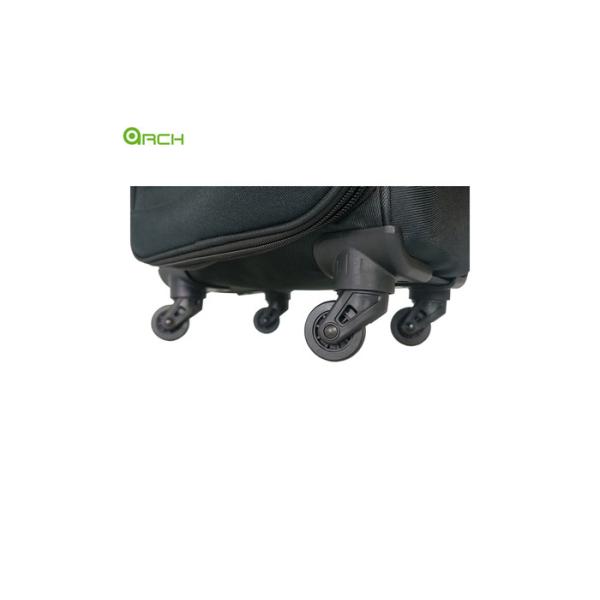 Twill Polyester Checked Luggage Bag With Front Pockets