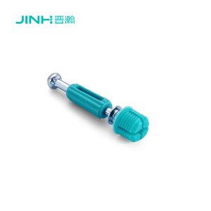 Cheap JH-2162 long term durability cam connector screw, 41mm Zinc-Plated Steel Cam Lock with Nylon Sleeve &amp; Expansion Bolt for sale