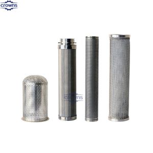 stainless steel wedge wire screen mine sieve net tube pipe cylinder wedge screen