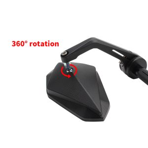 Diamond Shaped Handle Mirror Suitable for 22mm Handle Width Motorcycle Rearview