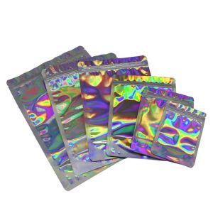 VMPET Holographic Stand Up Pouch Biodegradable Aluminum Foil Pouches