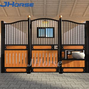 Metal Paddock Stable Riding Shed Horse Stall Panels With Sliding Door