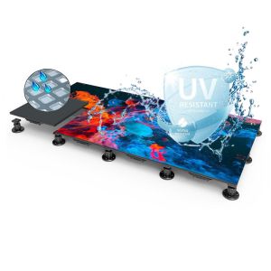 P3.91 Interactive LED Dance Floor Modular Design 500x500mm Front Service