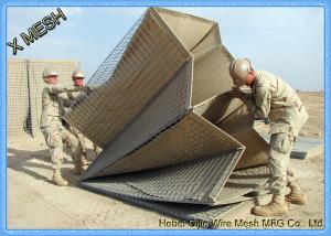 China Hot Galvanized Welded Wire Mesh Sheets / Panels Barrier For Military ASTM Standards on sale