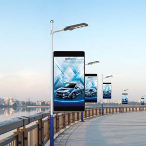 Longvision SMD Road Street Pole Led Display Light Box Outdoor Led Message Board