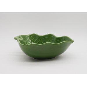 Ceramic Green Cabbage Vegetable Shape Platter Earthenware Material Dinner