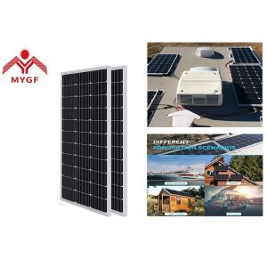 Monocrystalline Solar Module Mono Silicon Solar Silver Black Frame Optional