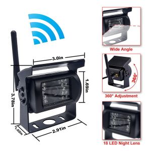 Truck Surveillance system Wireless Truck CCTV with 4 cameras monitoring and