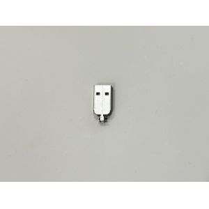 USB 2.0 AM Connector Two-Piece Metal Shell | 24.7mm Length | 2.2mm Cable OD |