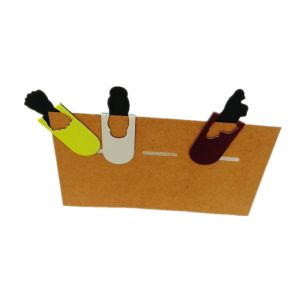 Cartoon Shapes Custom Magnetic Bookmarks Exclusive Design With Backcard for