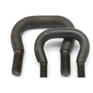 M4 M16 Carbon steel U type metal bolt with nut washer Class4.8 grade 8.8 Black